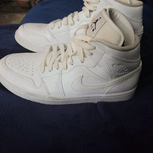 White Jordan Retro Women's Size 10